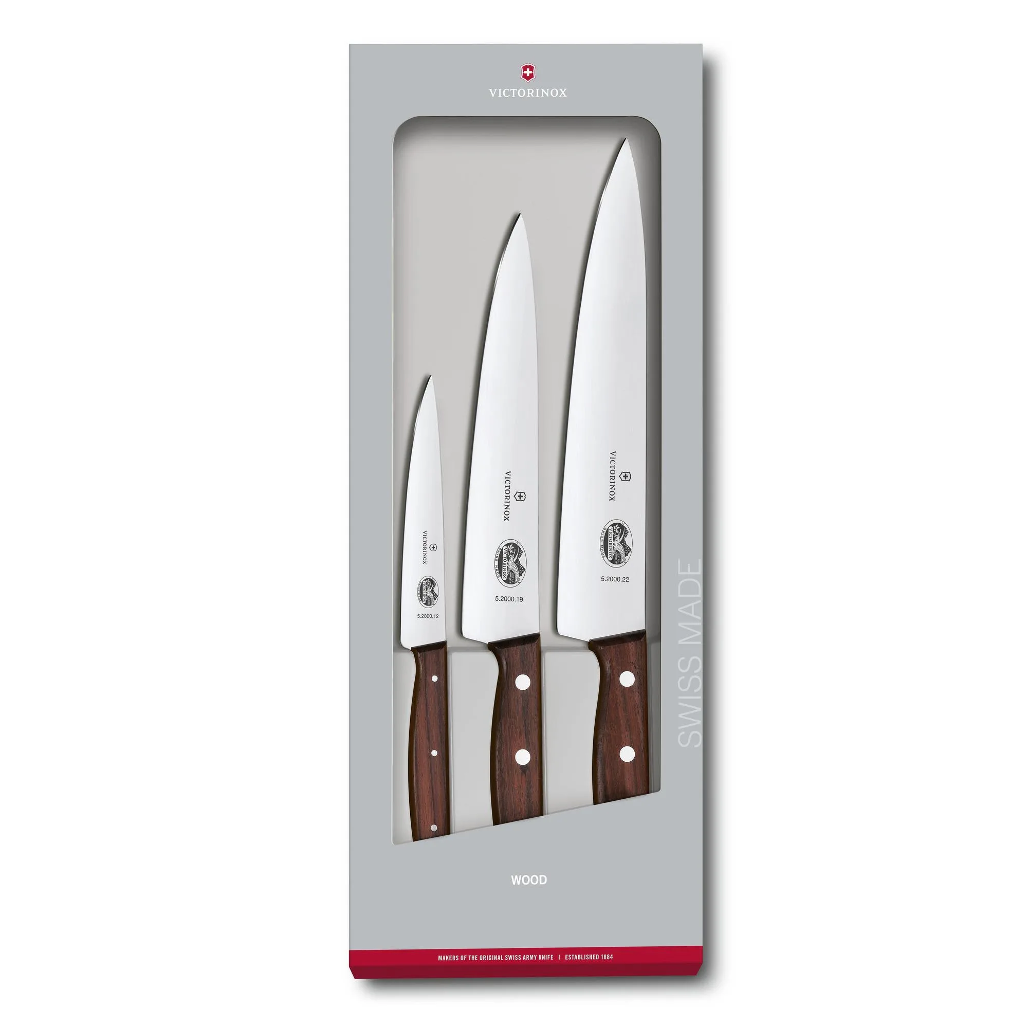 Victorinox Swiss Army Corporate Gifts Cutlery 3 Pc Vx Wood Set