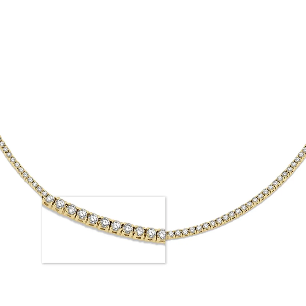 Jilco Inc Diamond Tennis Necklace - Yellow Gold