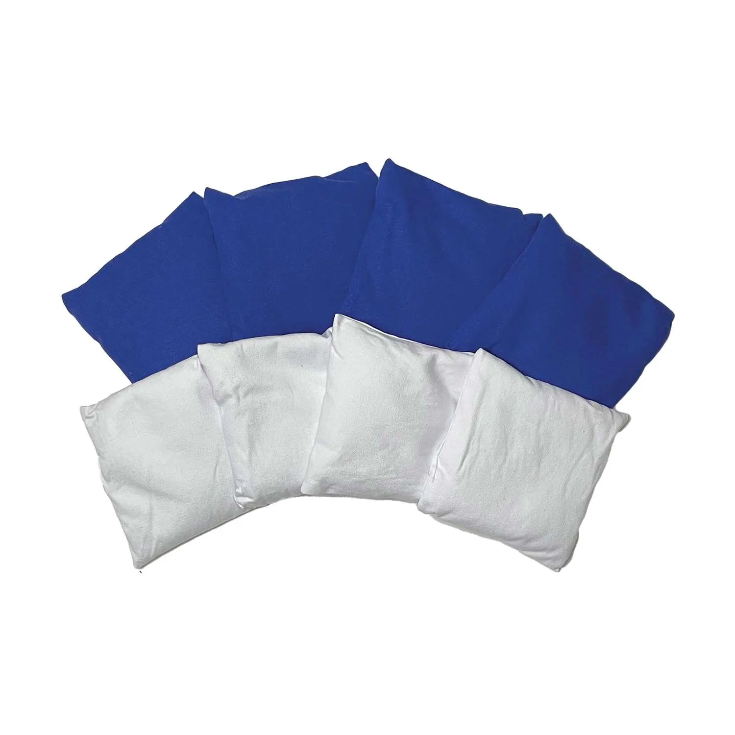 Portable Cornhole, 4 Royal & White Bean Bags view 3