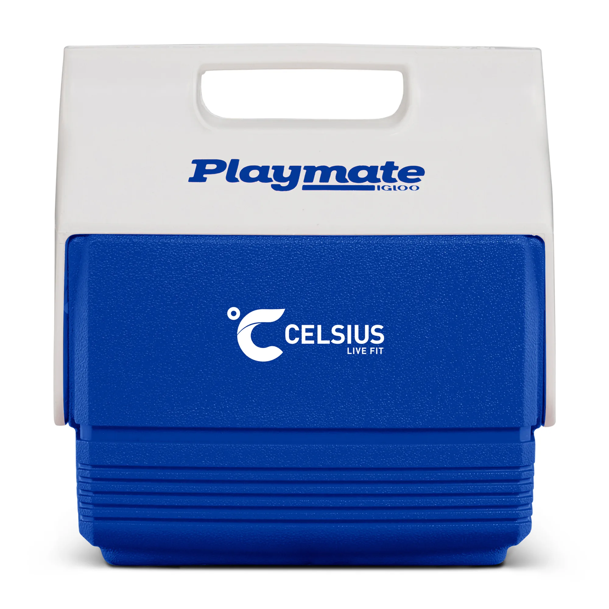 Igloo® Playmate Mini™ 4 Qt Cooler - White-Majestic Blue