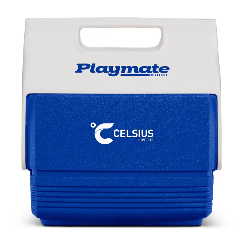 Igloo® Playmate Mini™ 4 Qt Cooler - White-Majestic Blue