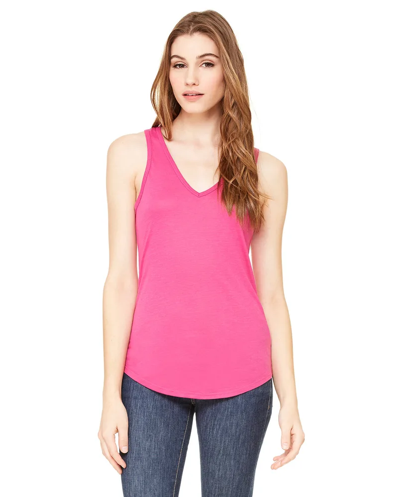 BELLA+CANVAS Ladies' Flowy V-Neck Tank
