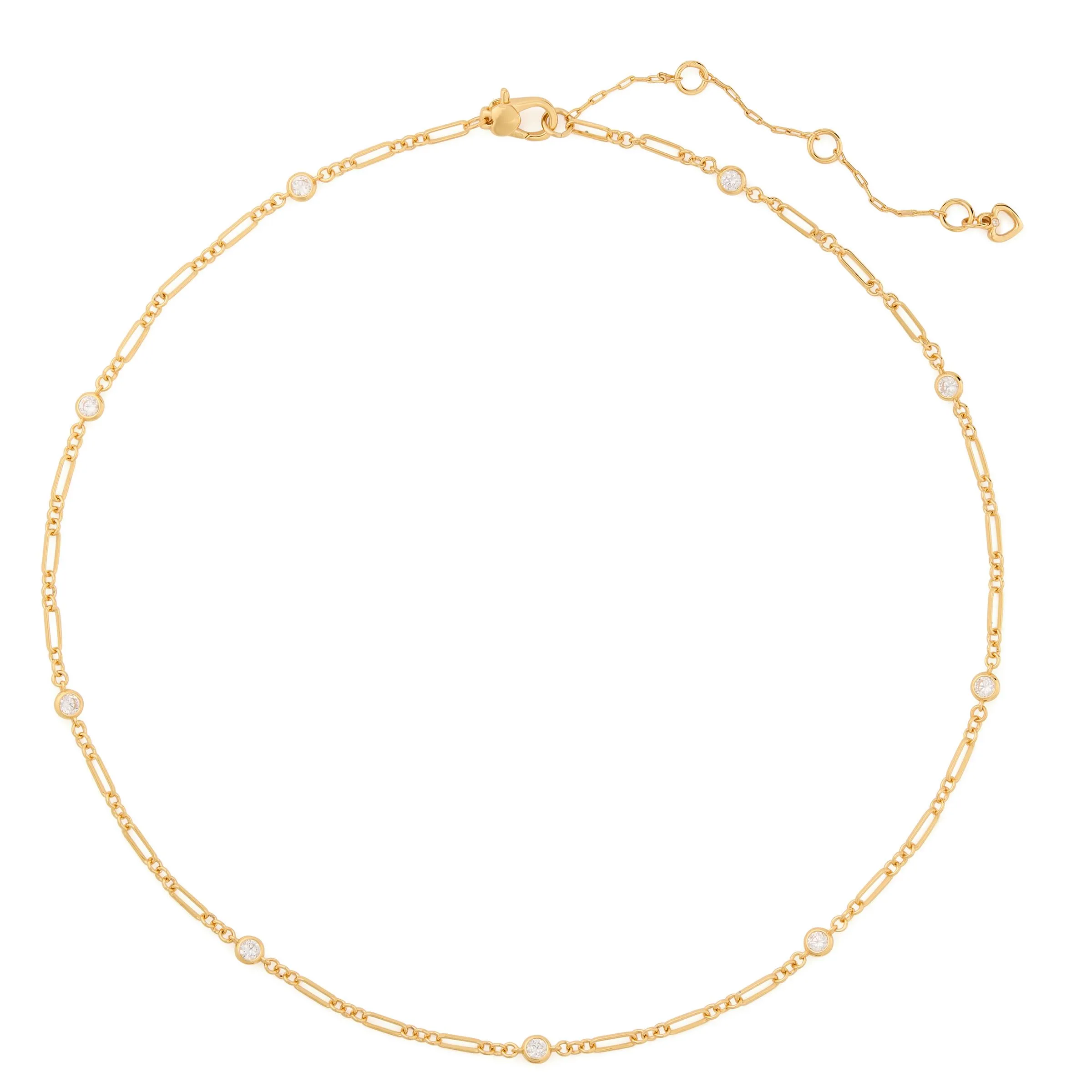 kate spade new york One In A Million Chain Necklace - Clear/Gold