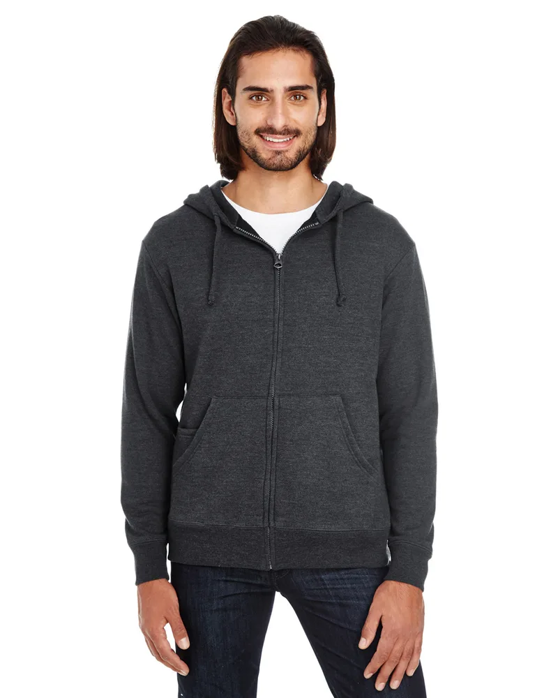 THREADFAST Unisex Triblend French Terry Full-Zip view 2