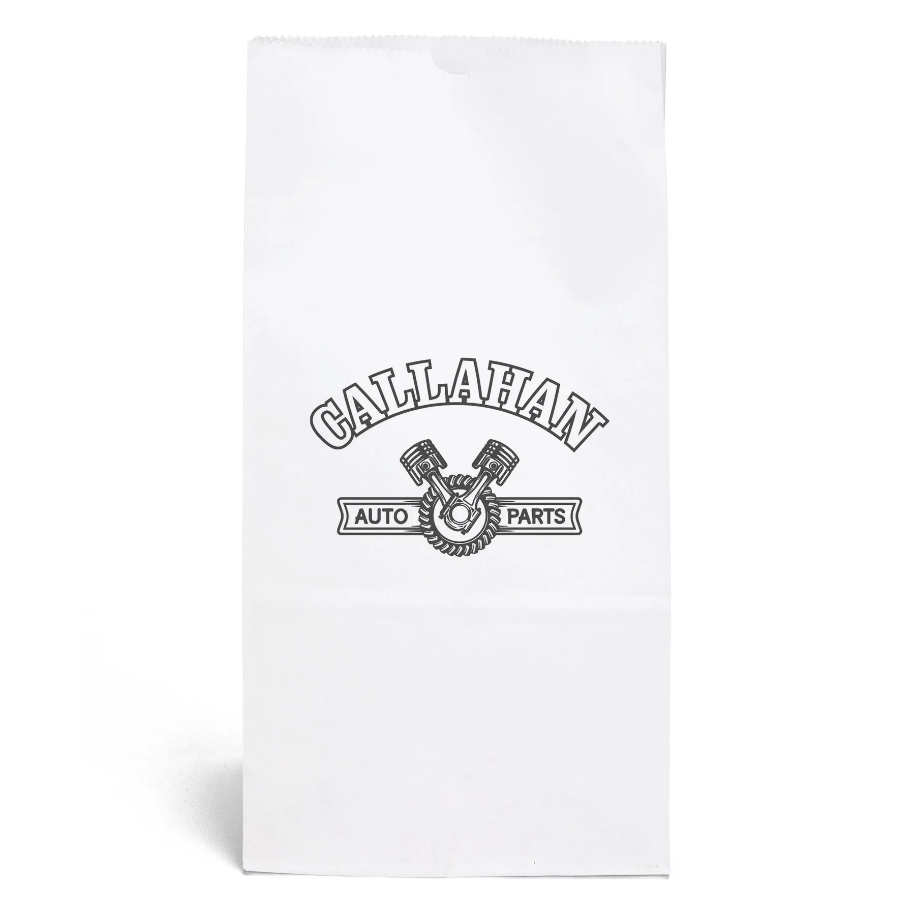 12# S.O.S Bag - Flexo Ink Print (7 1/8" x 4 3/8" x 13 7/8")