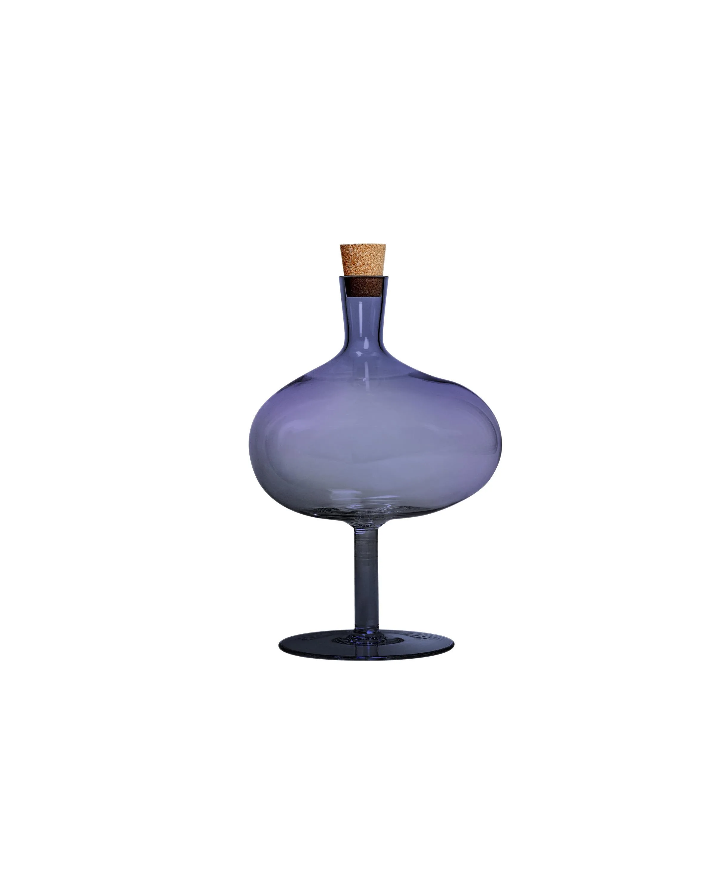 Kosta Boda Bod Bottle Midnight Blue Large
