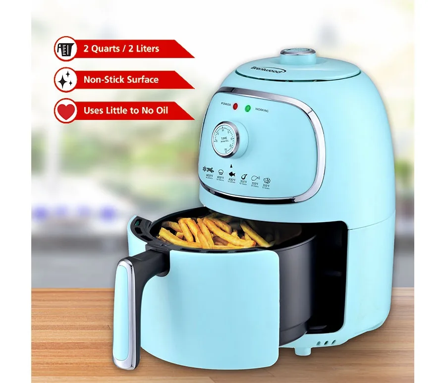 2 Qt. Blue Electric Air Fryer