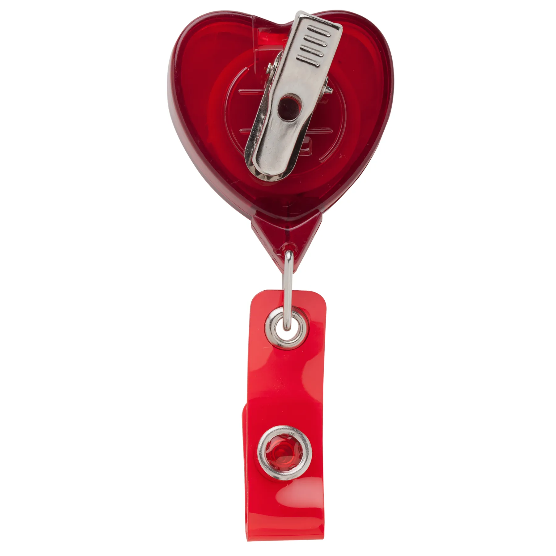 Jumbo Heart Retractable Badge Reel view 3