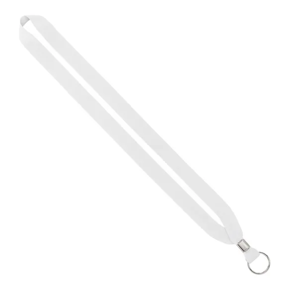 IMPORT Rush 3/4" Dye-Sublimated Lanyard with Silver Crimp & Split-Ring view 3