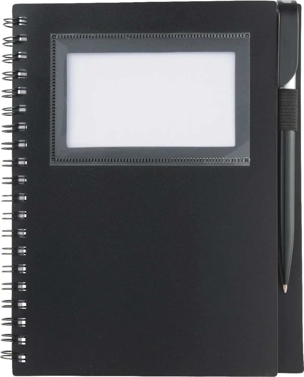 5.5'' x 7'' FSC® Mix Star Spiral Notebook with Pen view 3