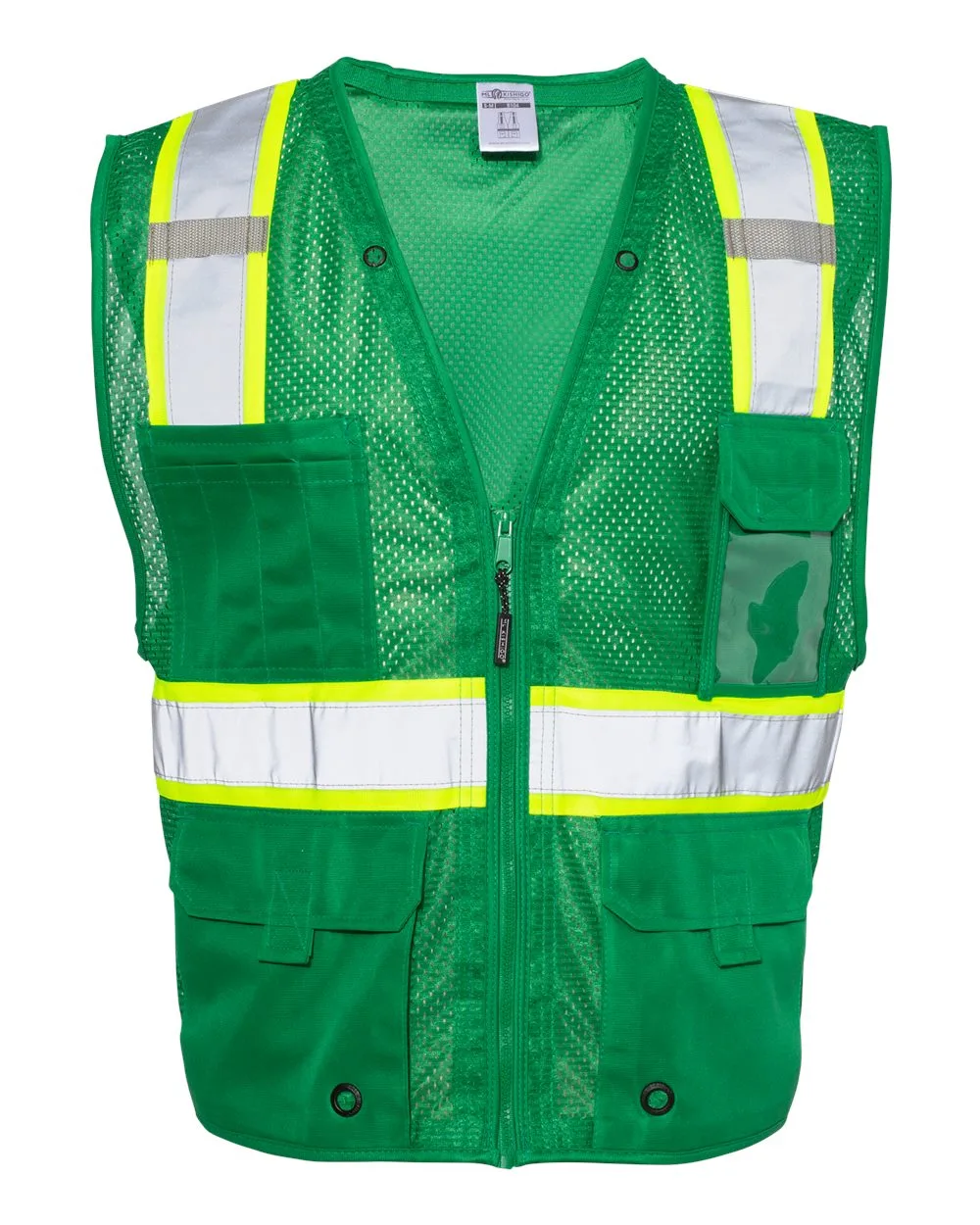 Kishigo® Unisex EV Series® Enhanced Visibility Multi-Pocket Mesh Vest view 6