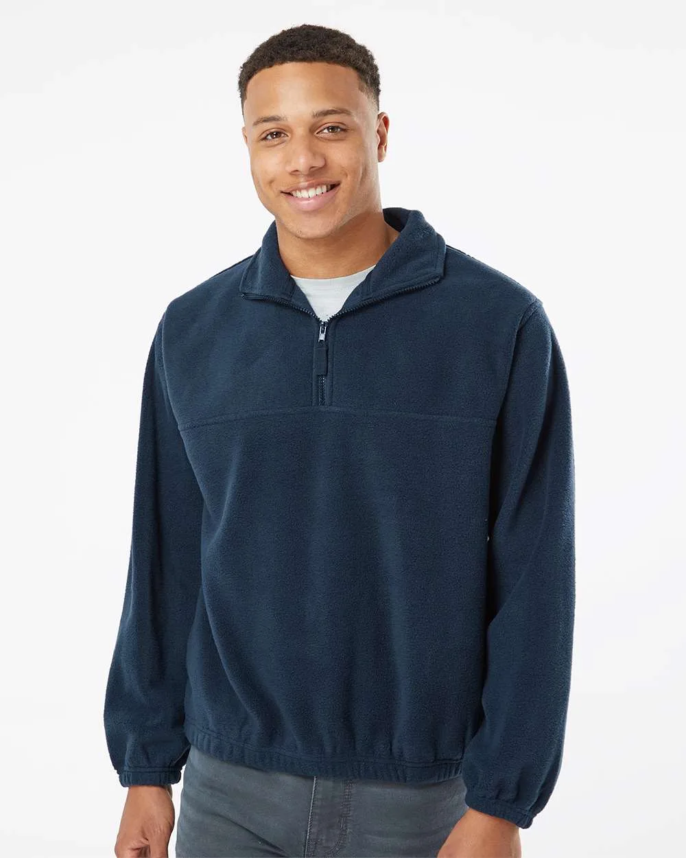 Burnside® Polar Fleece Quarter Zip Pullover view 5