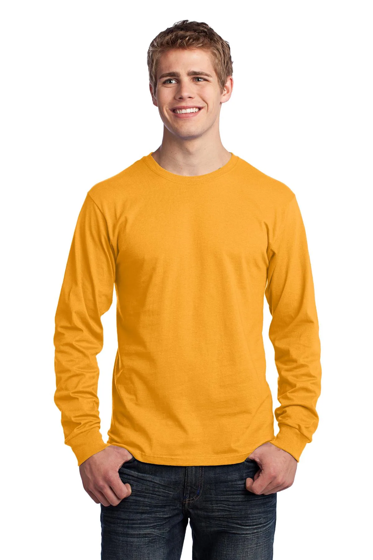 Port & Co™ Long Sleeve Core Cotton T-Shirt view 7