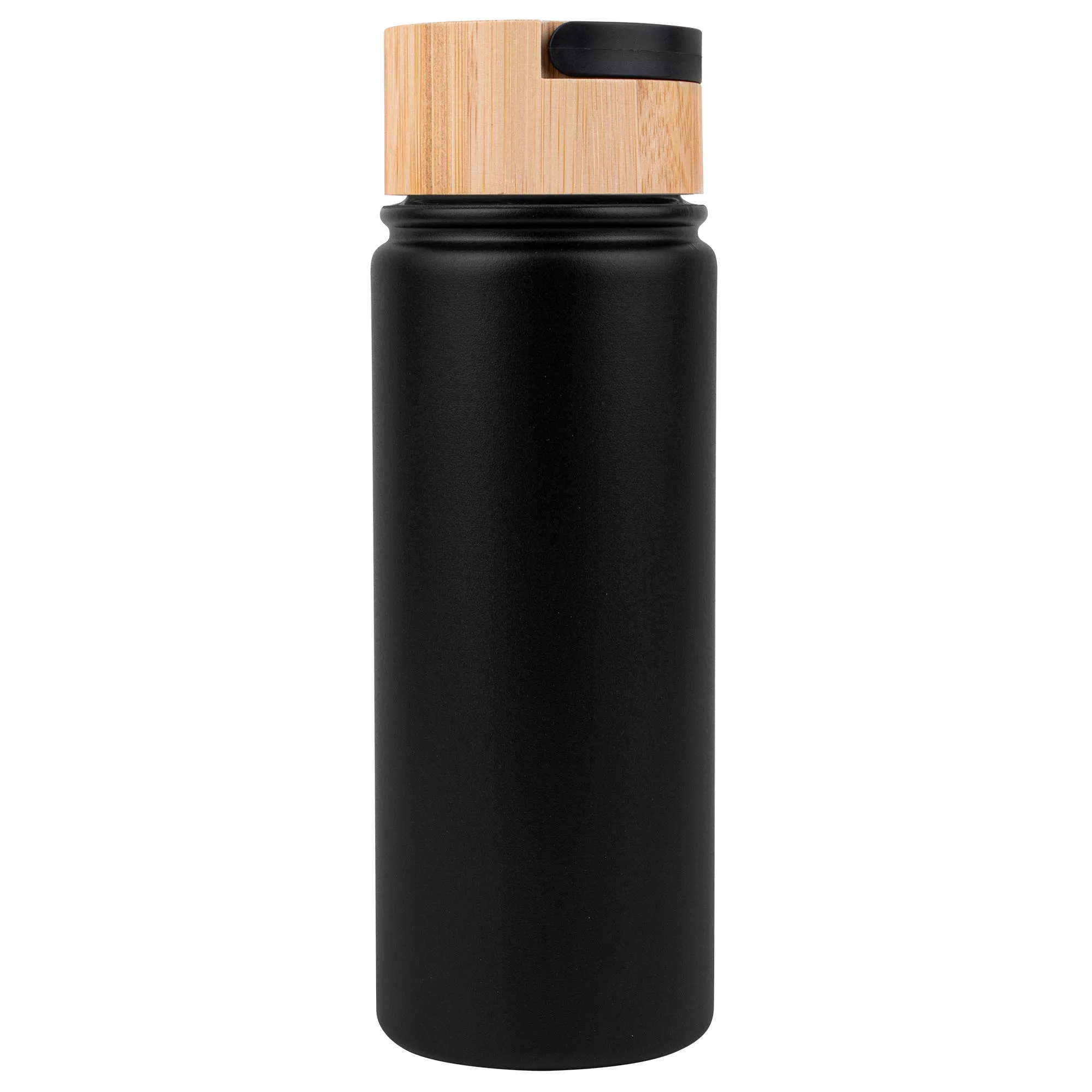 20 Oz. Vacuum-Sealed Stainless Water Bottle w/Bamboo Lid view 2