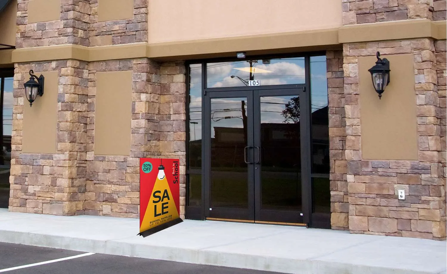 36" Freestanding Sign Holder view 3