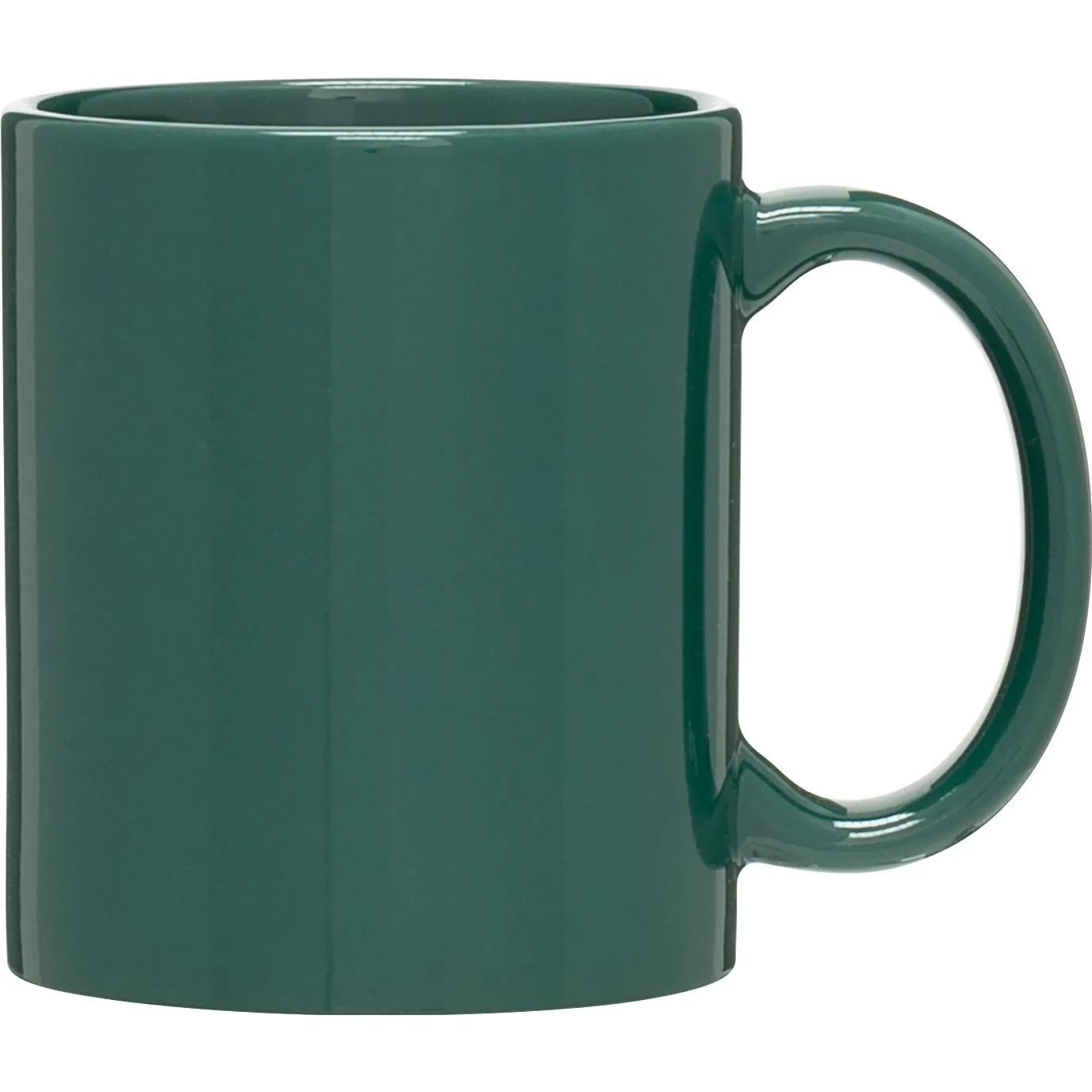 11 oz C-Handle Ceramic Mug (Green) view 2