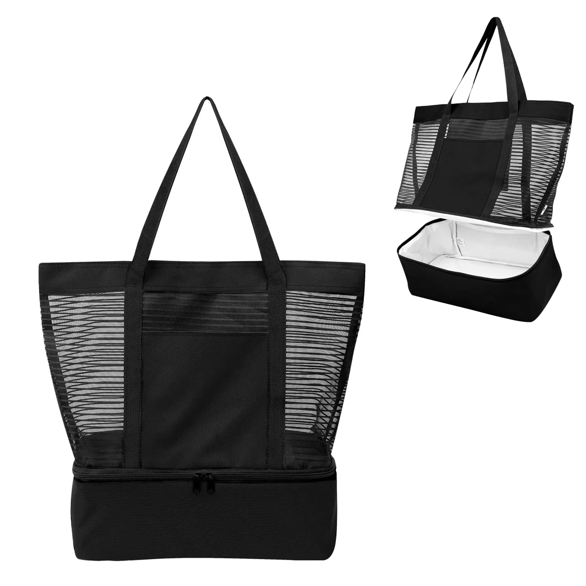 Marley Rpet Mesh Tote Bag With Cooler view 3