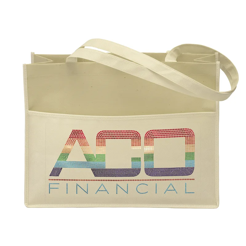 Dunes™ - Matte-Laminated Tote - Sparkle (16" x 6" x 12")