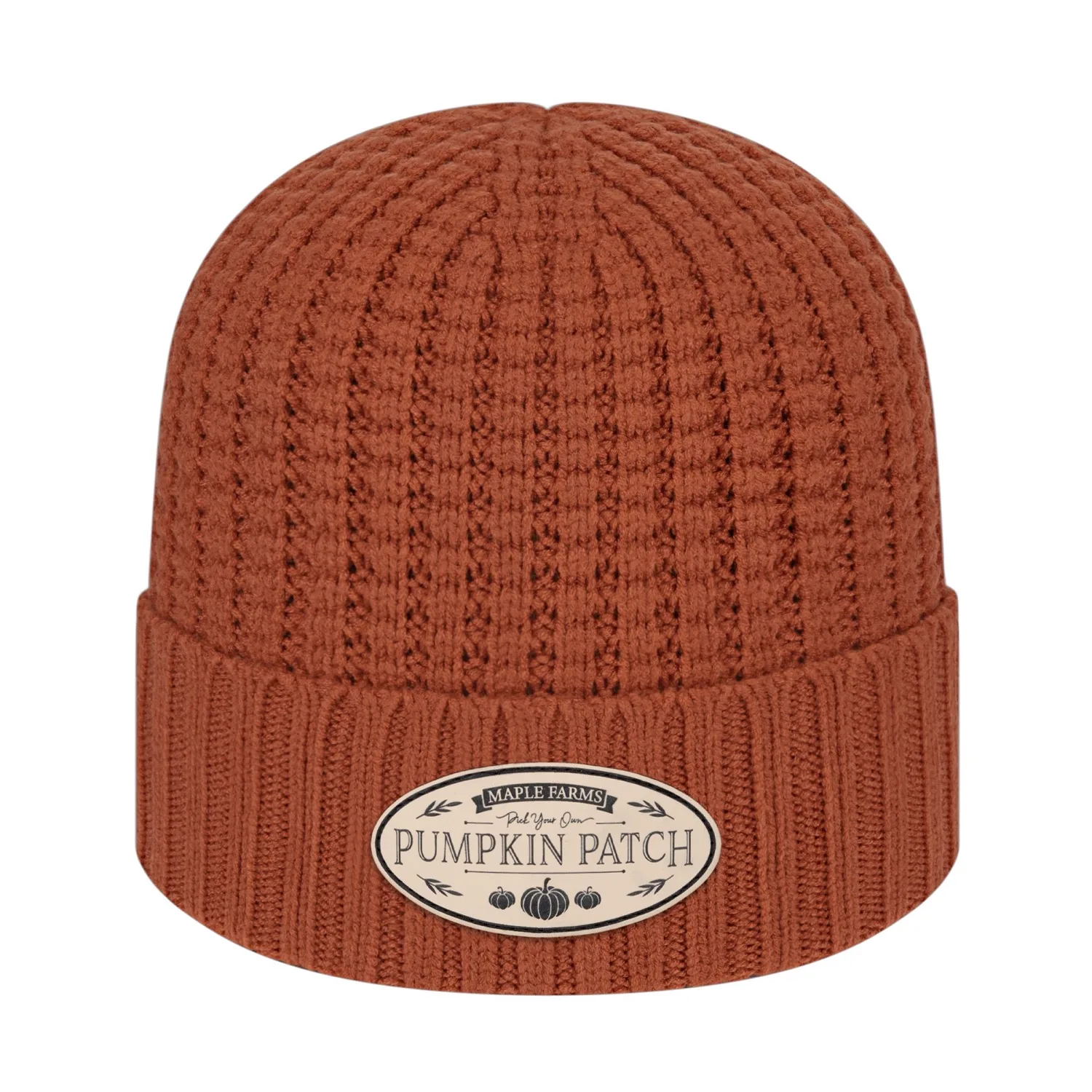 Premium Waffle Knit Cap With Cuff