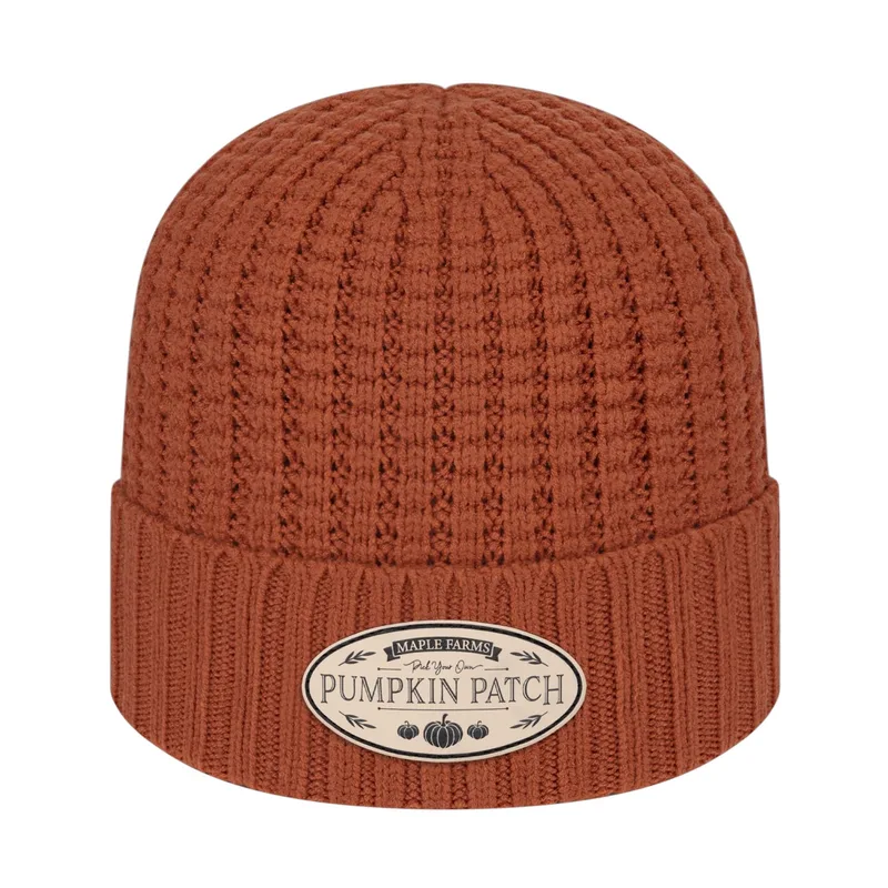 Premium Waffle Knit Cap With Cuff