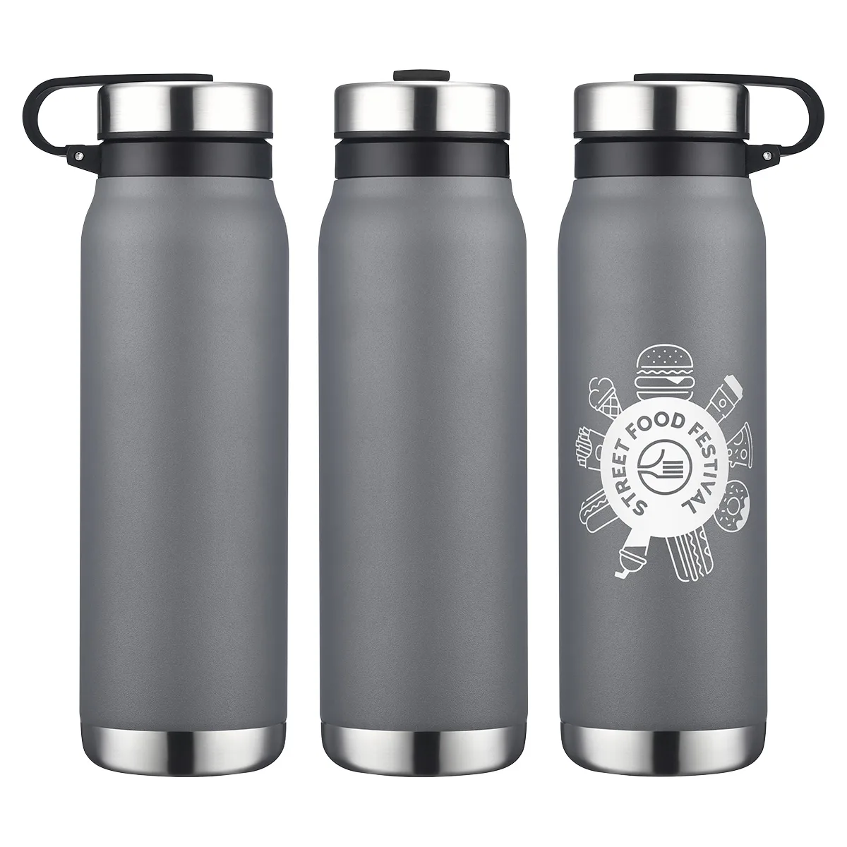 Turin 20 oz Vacuum Insulated Bottle with Twist Cap view 5