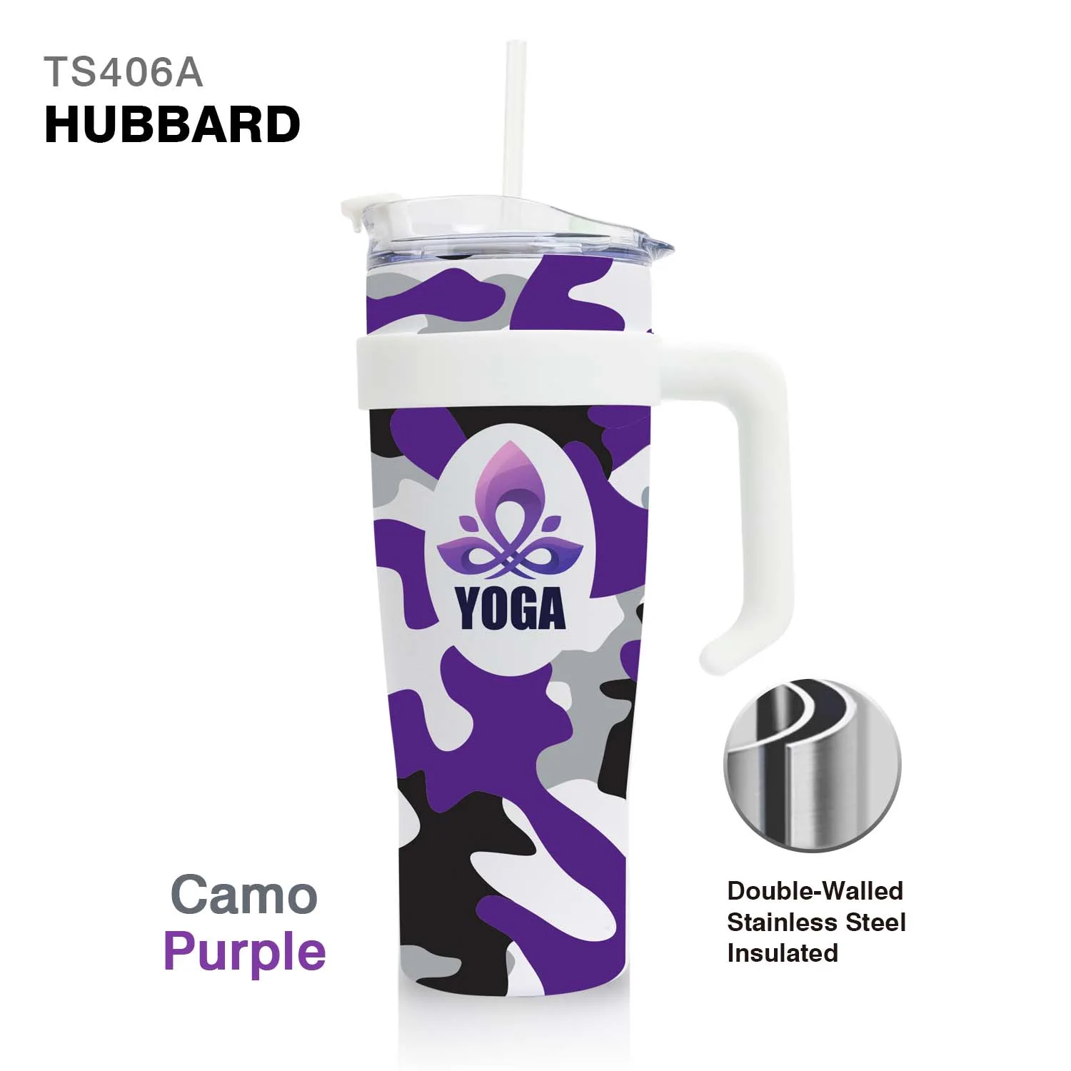 40 Oz. Hubbard Handle Mug Tumbler view 6