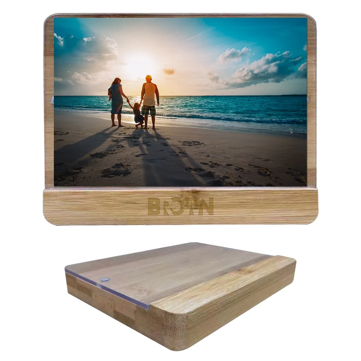 4" X 6" Holliston Bamboo Photo Frame view 2