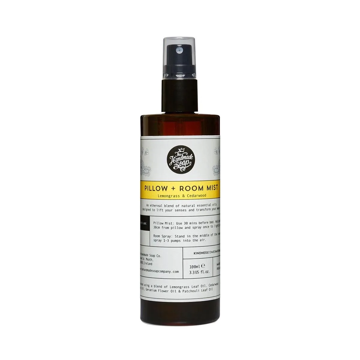 The Handmade Soap Co Room And Pillow Mist - Lemongrass And Cedarwood 100Ml