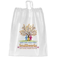 Poly-Draw Bag - Dynamic Color (9 1/2" x 12") — White