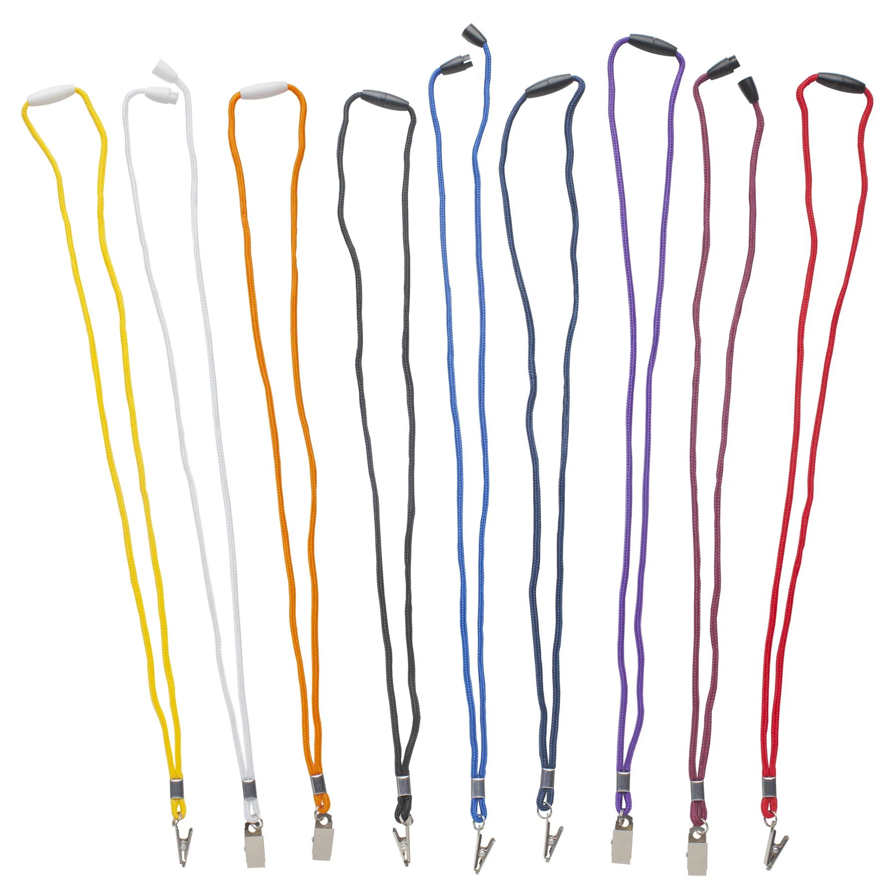Braided Lanyard w/bull dog clip view 5