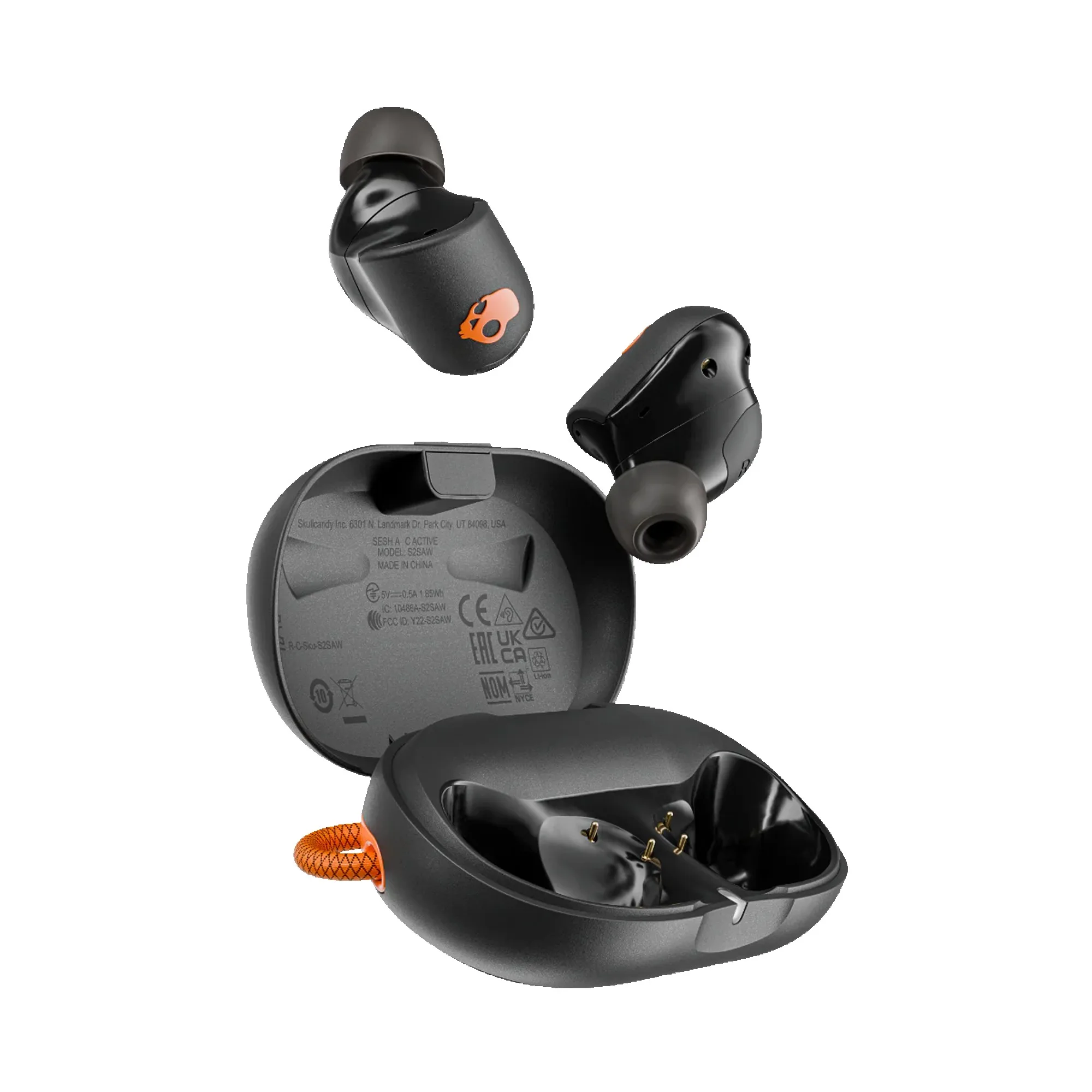 Skullcandy Sesh ANC Active True Wireless Earbuds - Black/Orange