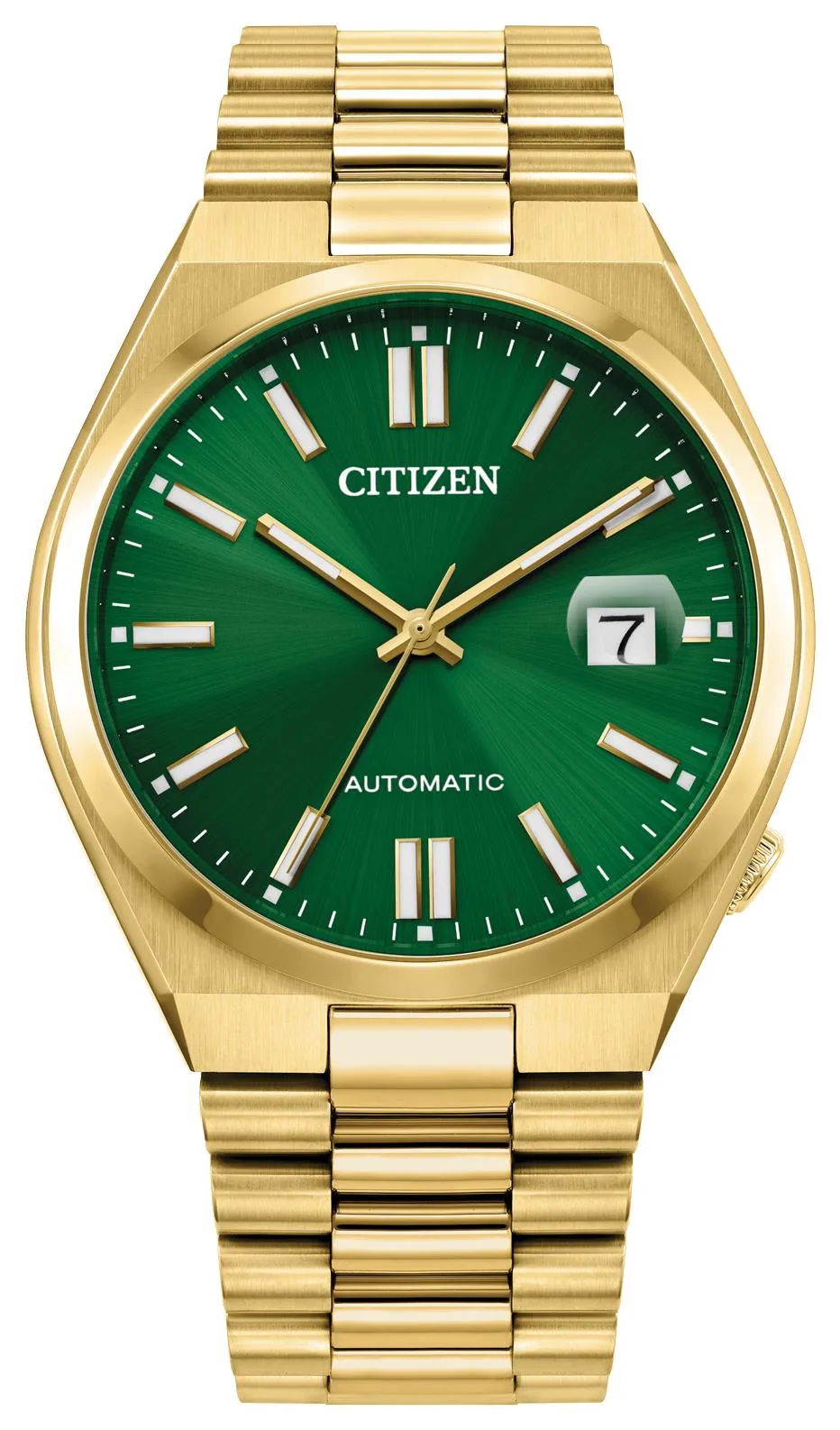 Citizen Watch Men's Sport Luxury Tsuyosa Stainless Steel Bracelet Watch Green Dial