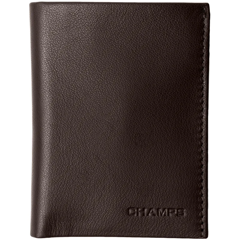 Champs Luggage Khaki Slim Sleeve Cardholder Wallet Size 3.5"X4.25"X0.5"