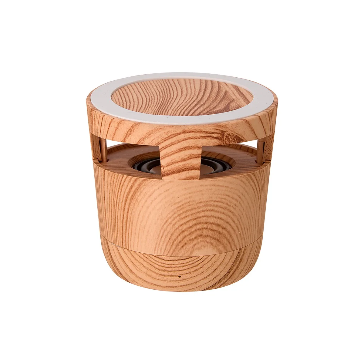 Woodgrain Wireless Charging Pad And Speaker 2.0 view 3