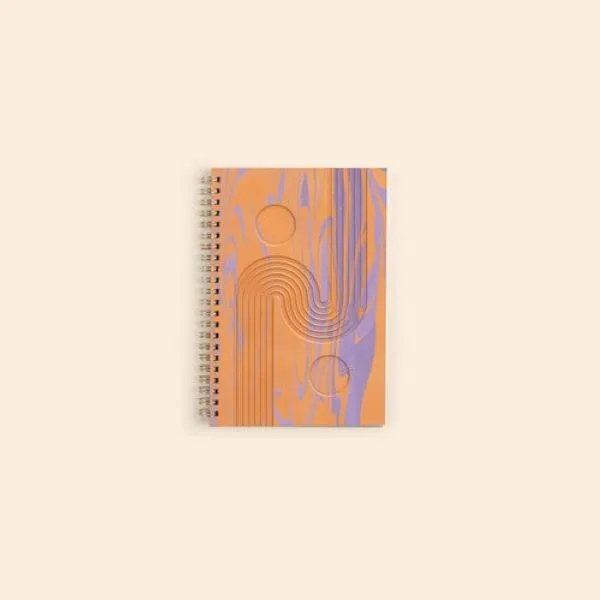 Folio - Marbled + Debossed Leather Cover - Size W view 2