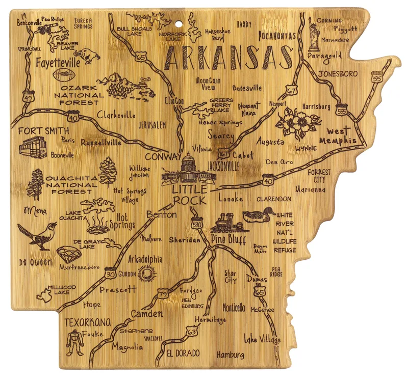 Destination Arkansas Cutting & Serving Board