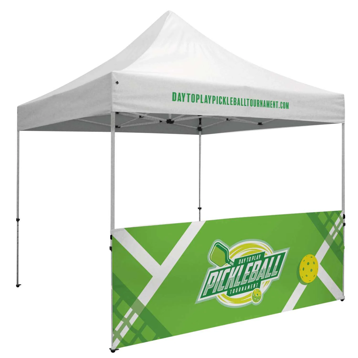 10' Standard Tent Half Wall Kit (UV-Printed, Single-Sided)