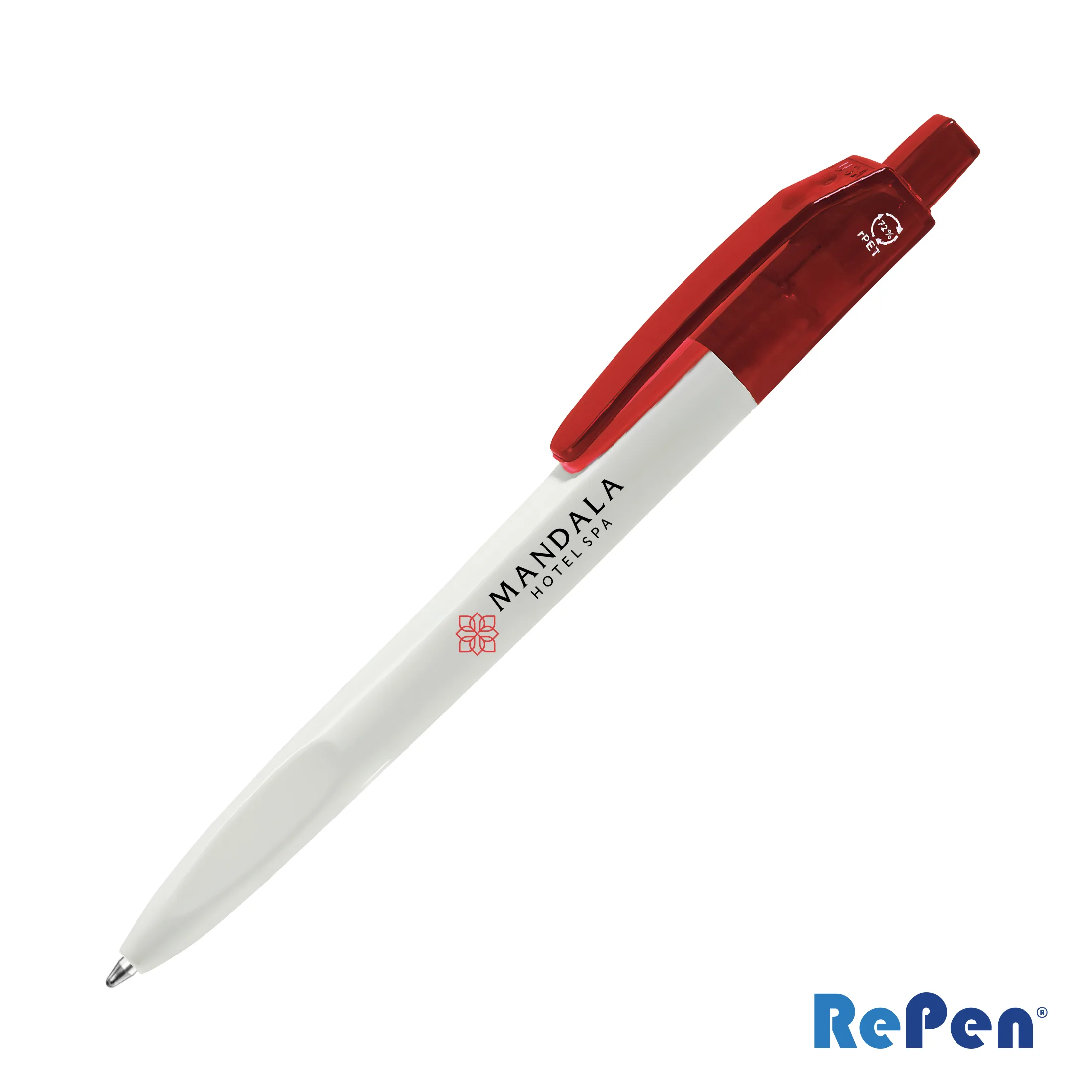 Solid/ Translucent, White / Translucent Red
