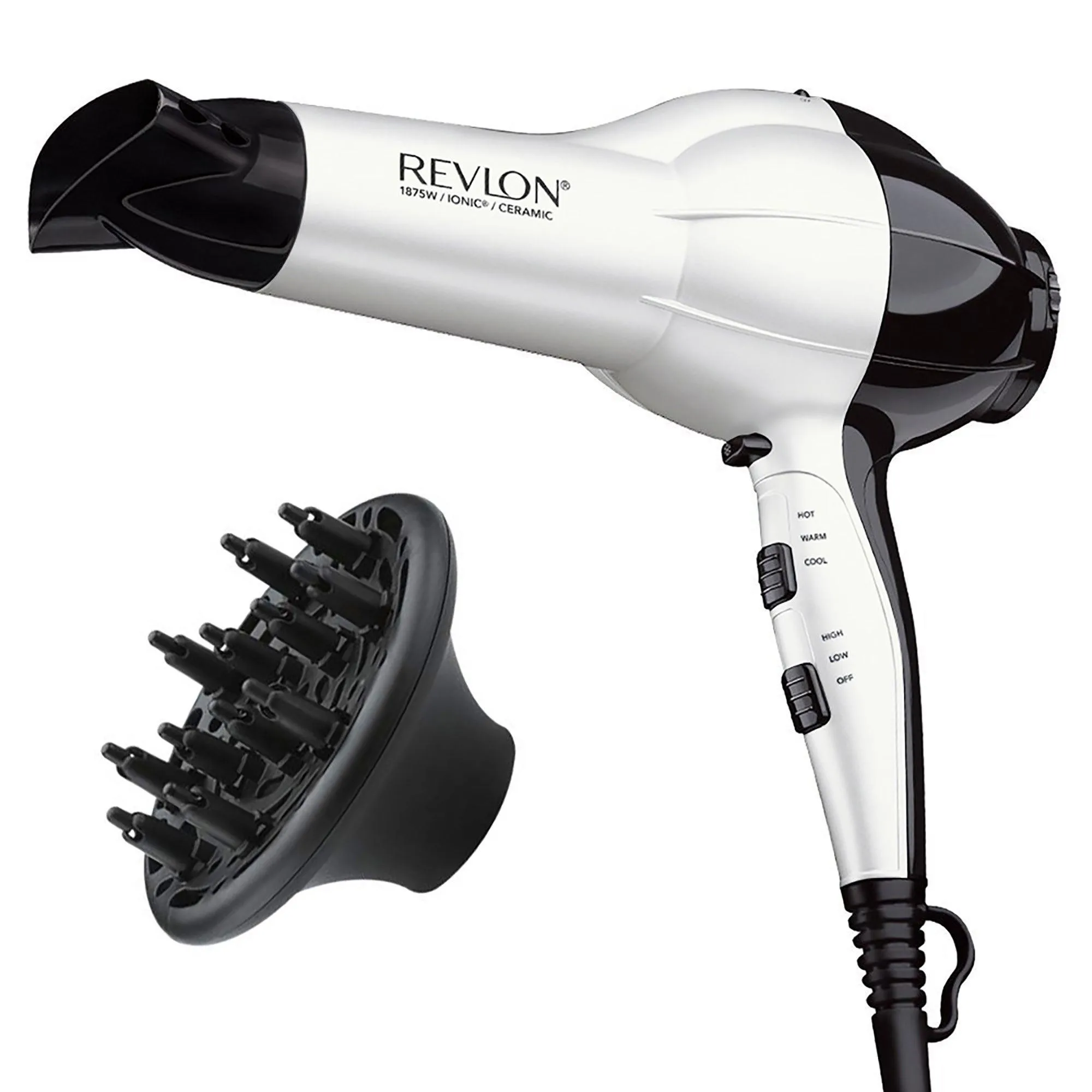 Revlon Perfect Heat 1875W Ionic Hair Dryer White
