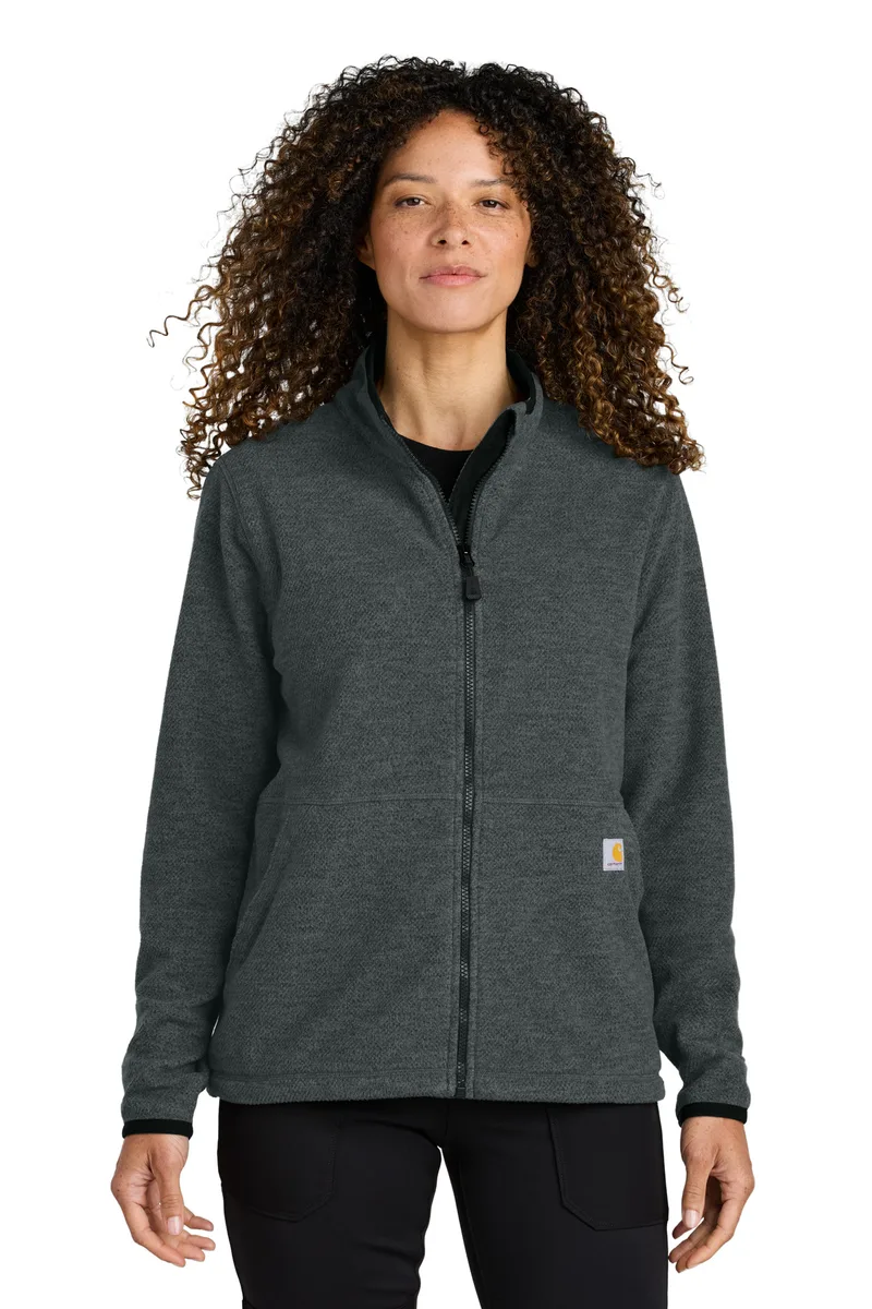 Carhartt® Women's Textured Full-Zip Fleece Jacket view 2
