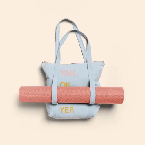 Twinkles Yoga Tote - Denim view 5