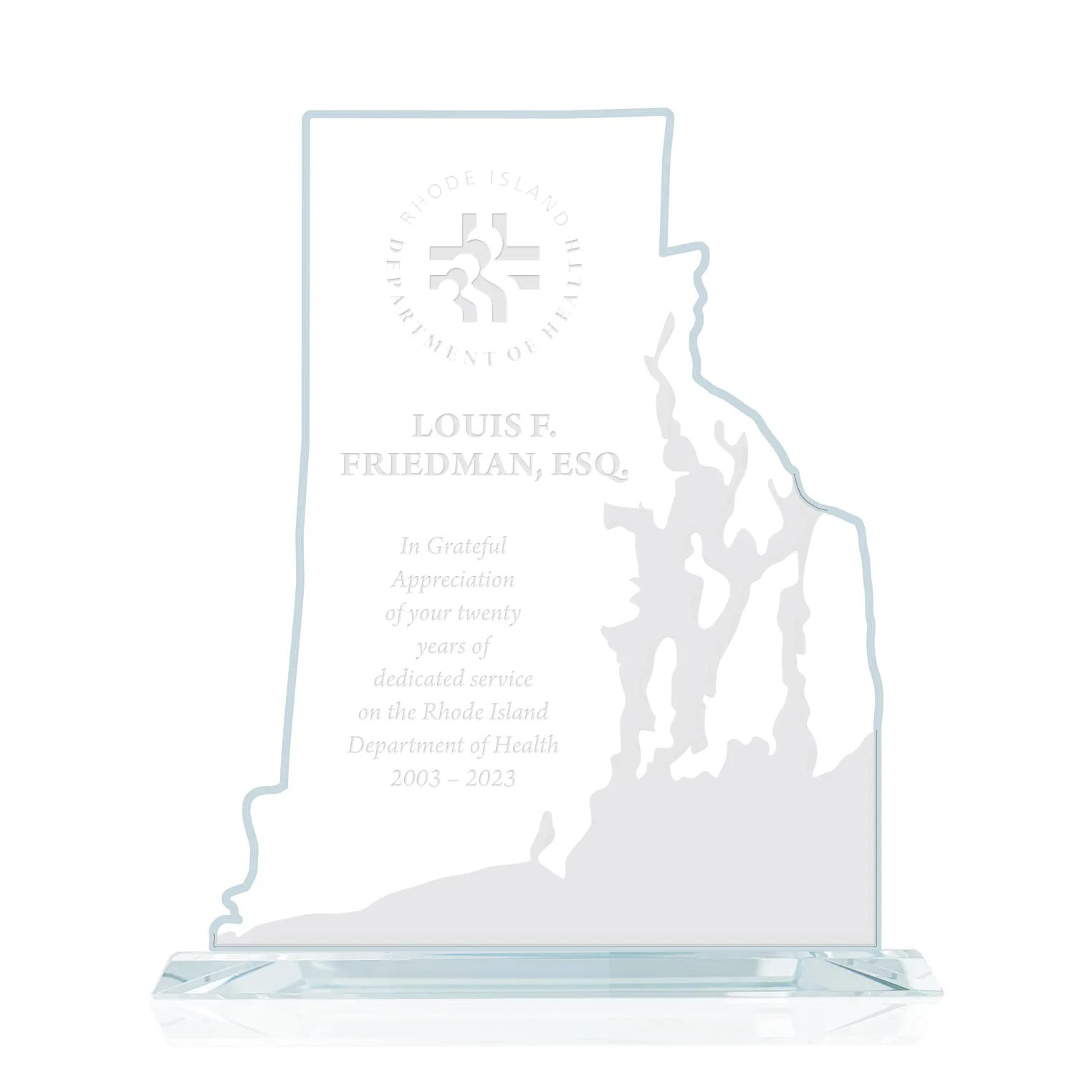 State Map Award -  Rhode Island