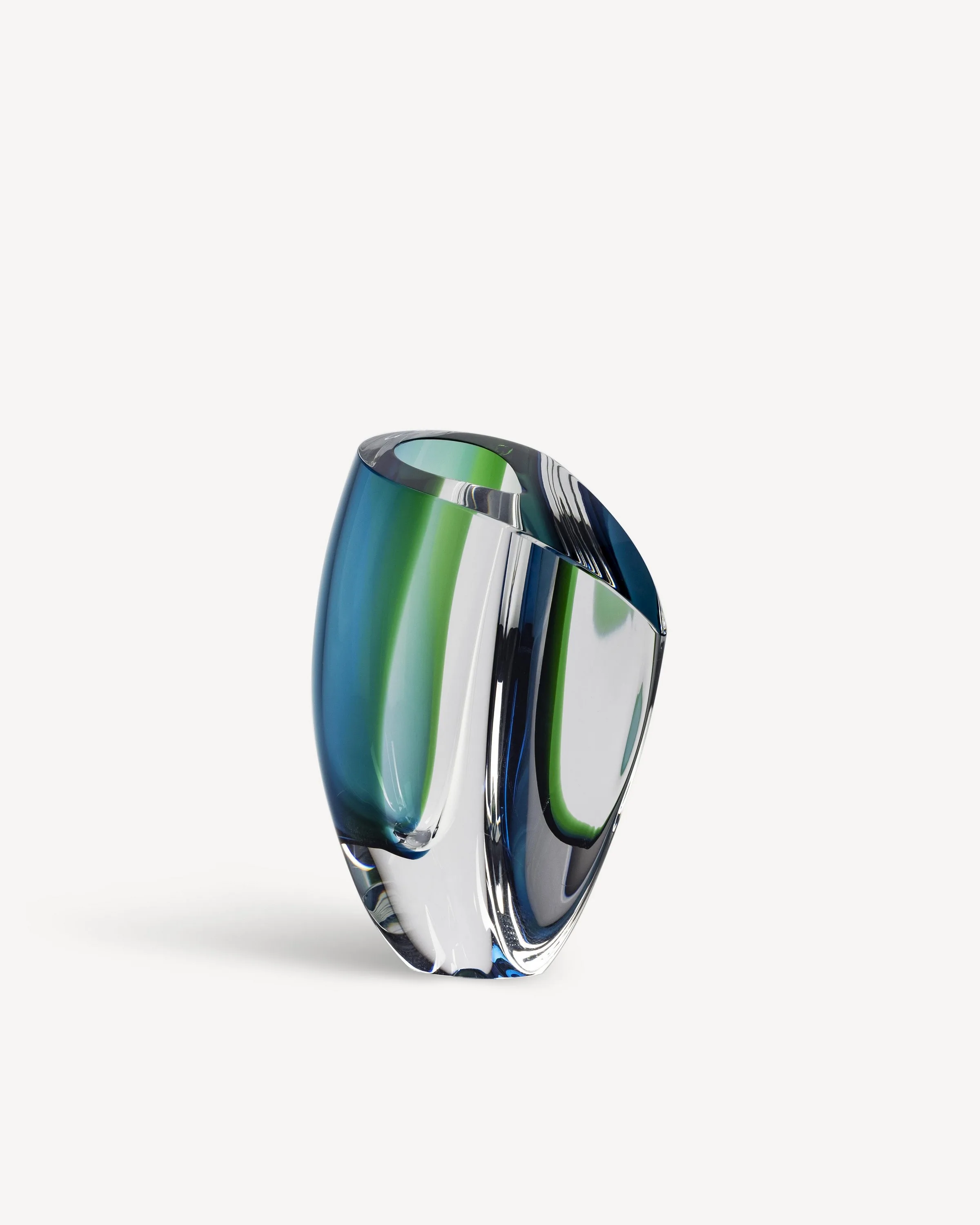 Kosta Boda Mirage Vase Forest Green/Blue Large