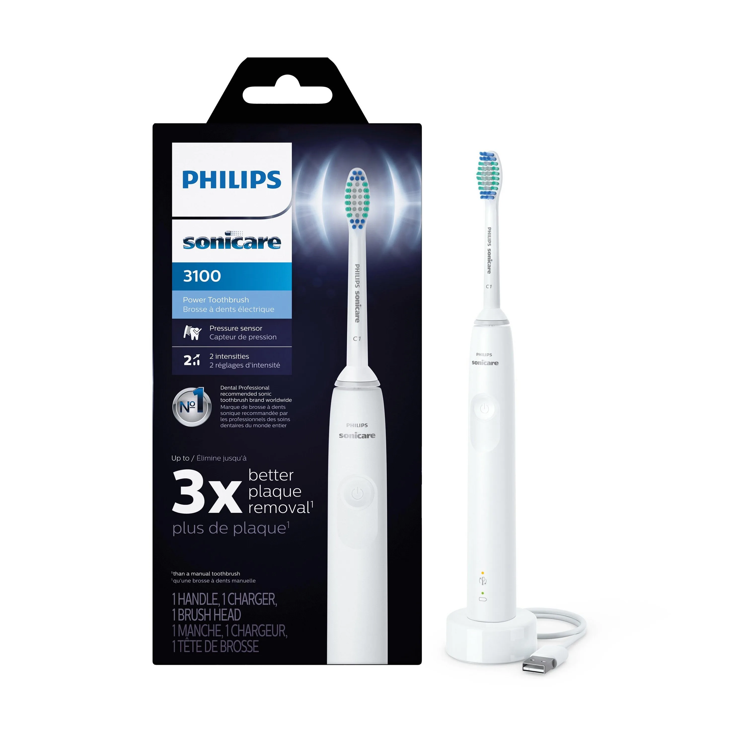 Philips Sonicare 3100 Series Sonic Electric Toothbrush White