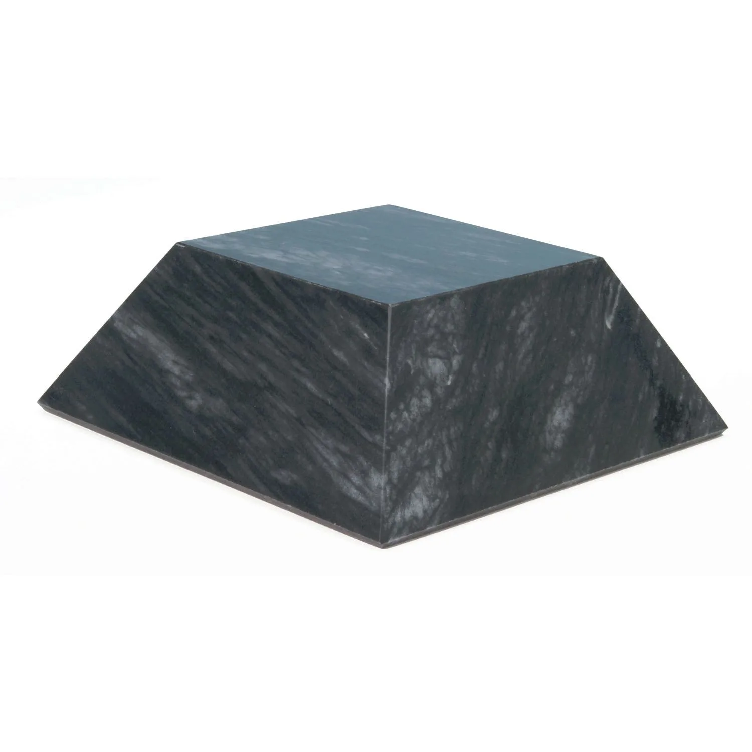 Large Black Marble Pyramid Base view 2