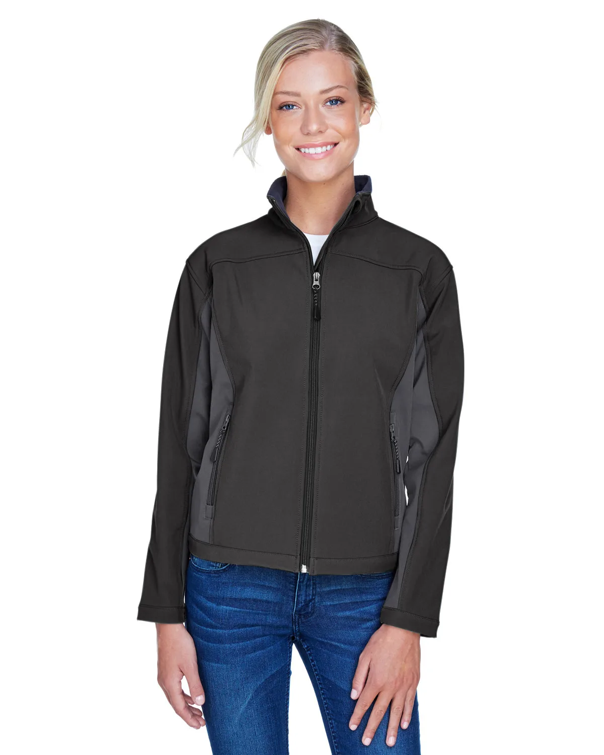 Devon and Jones Ladies' Soft Shell Colorblock Jacket