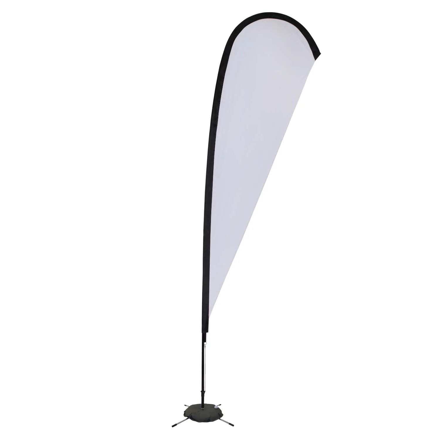 11.5' Elite Teardrop Nylon Sail Sign Flag, 1-Sided, Scissor view 2