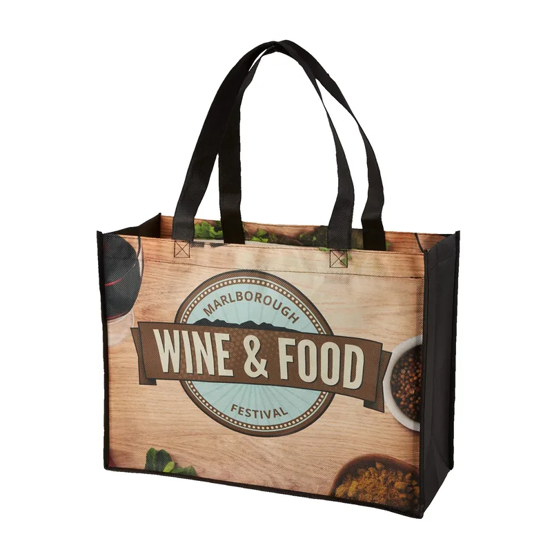 Sublimated 2 Sided Non-Woven Shopping Tote