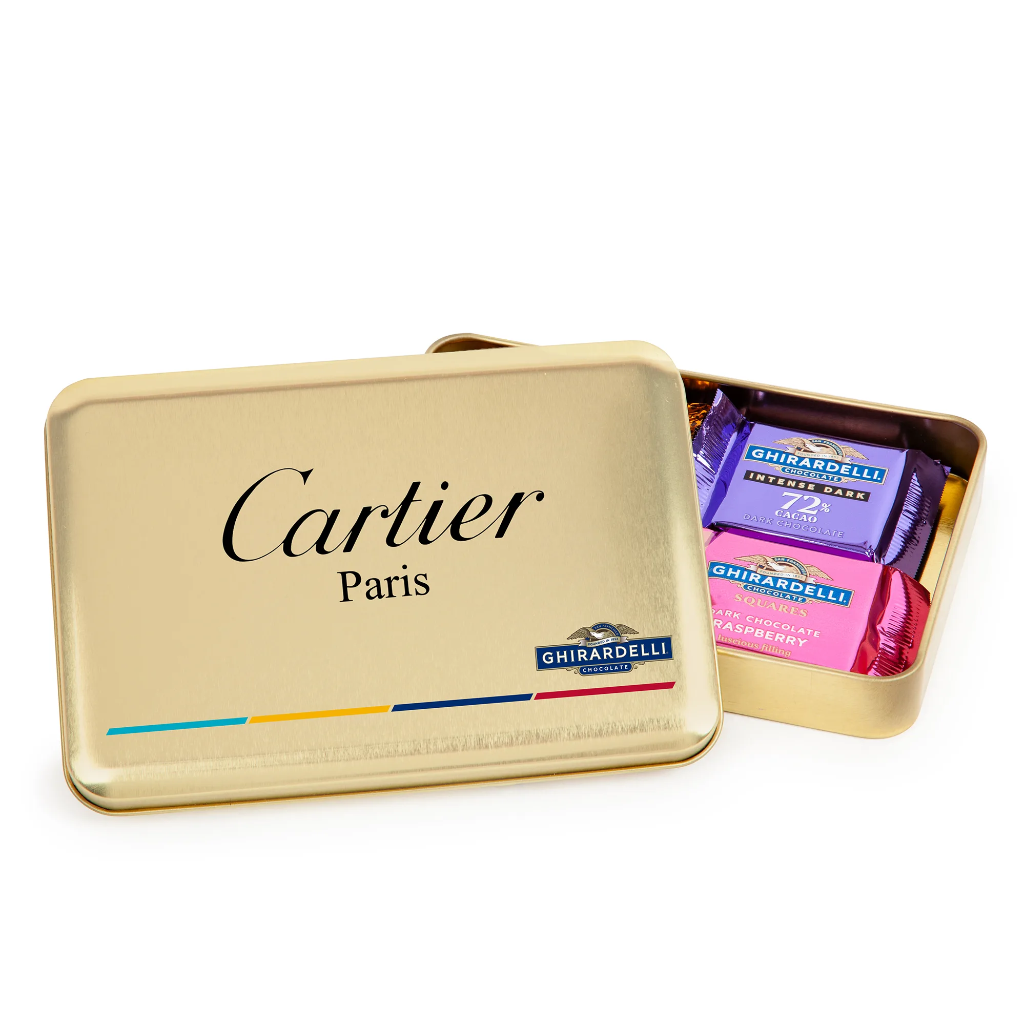 Gift Tin with Ghirardelli Chocolate Squares view 3