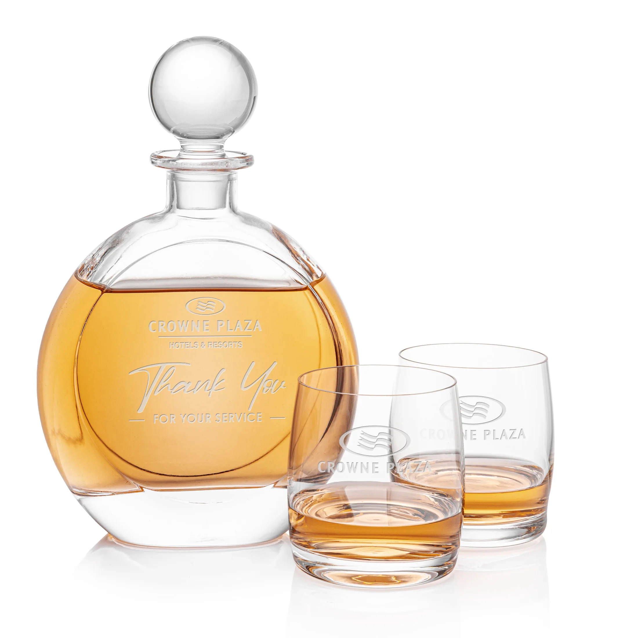 Bonello Round Decanter & Set